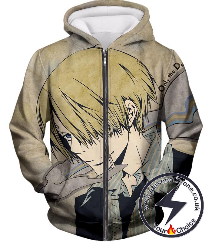 One Piece Straw Hat Pirate Chef Vinsmoke Sanji Cool Zip Up Hoodie